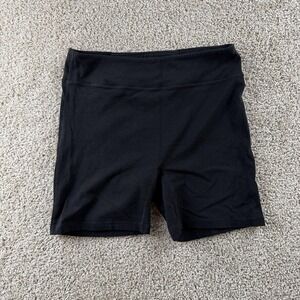 Allwear Biker Shorts Women 7 Black Stretch Jersey Gym Training Summer Activewear